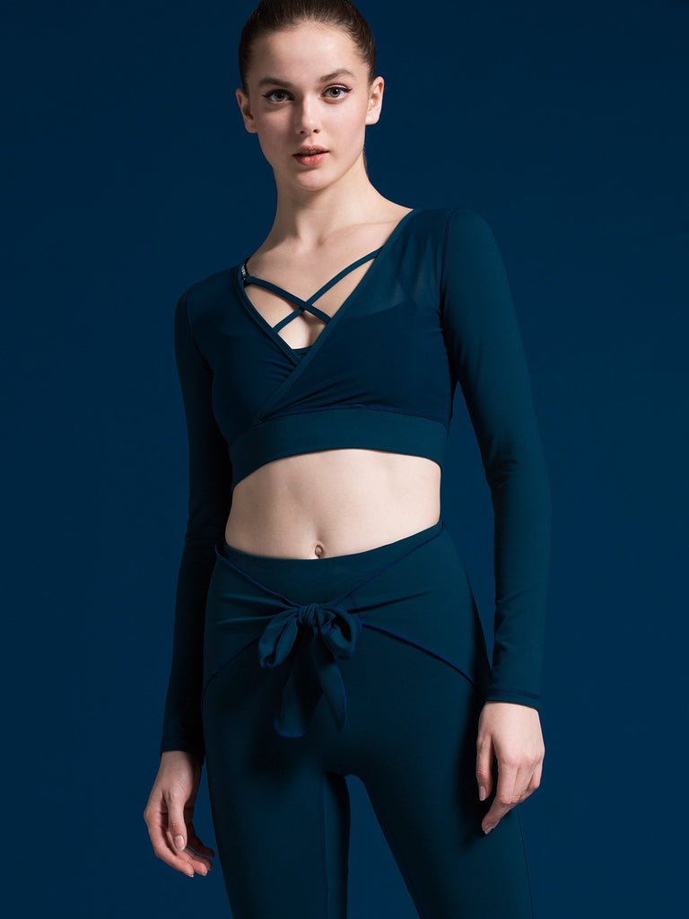 MESH & MATCH CROP TOP, LAKE MESH