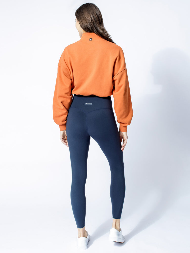CT COTTON HALF ZIP SWEATSHIRT, SUNSET