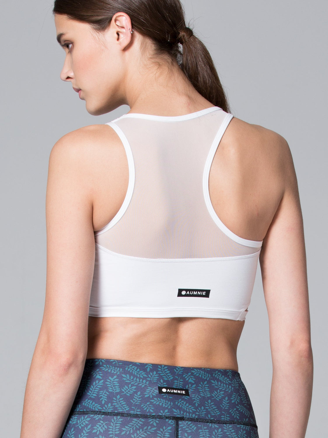 AQUARIUS BRA, WHITE/WHITE MESH