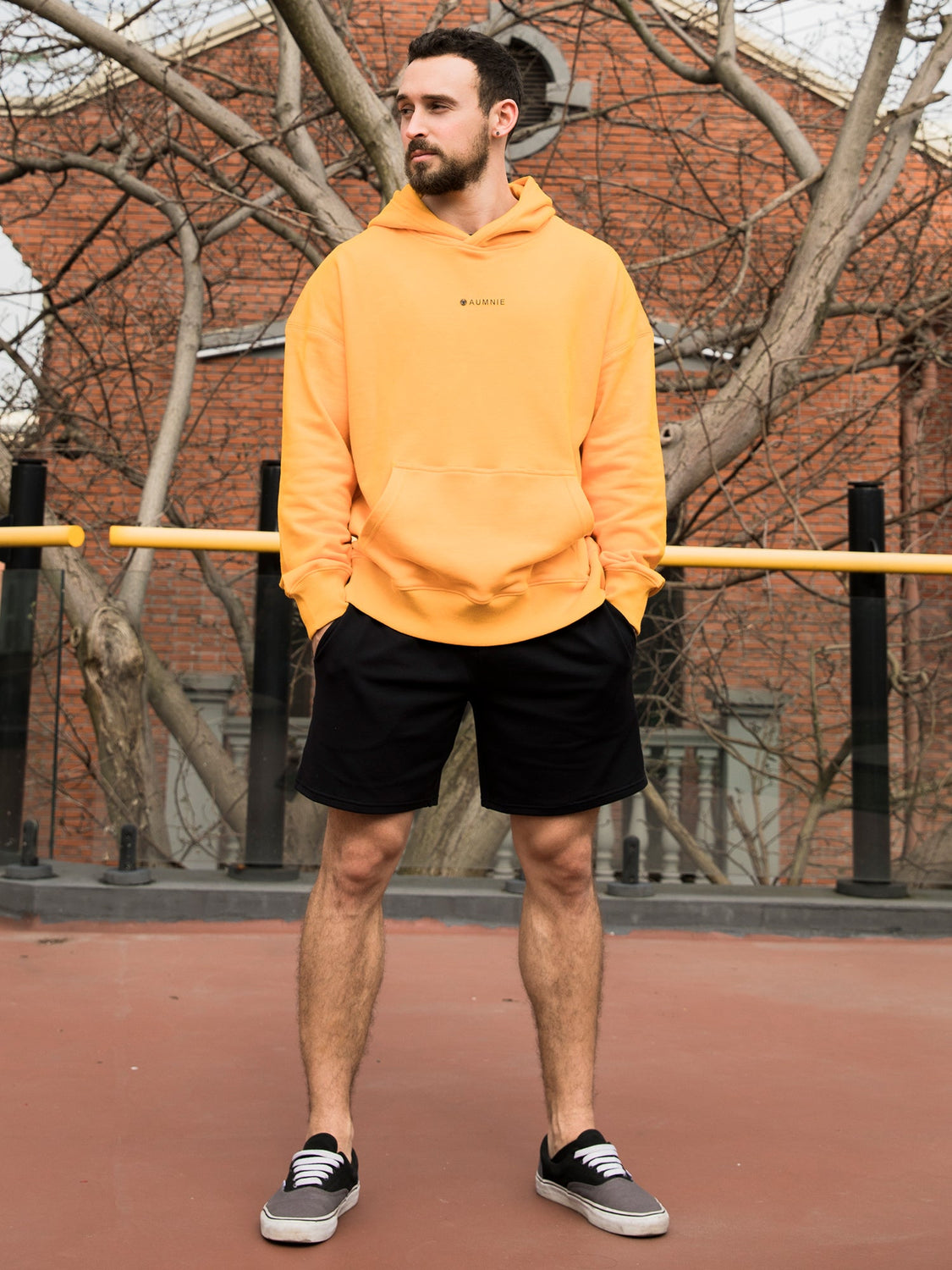 AMBER LOGO HOODIE