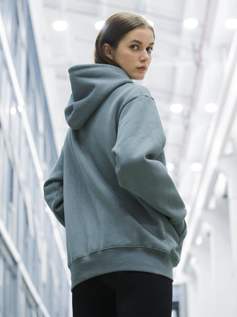 BL SPORTS FIT HOODIE, BLUE GREY