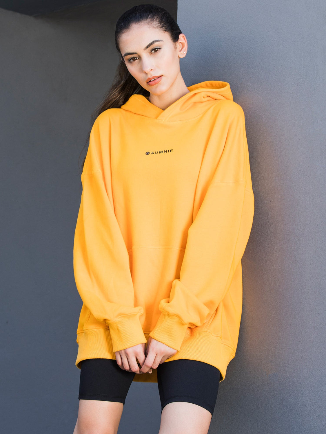 AMBER LOGO HOODIE