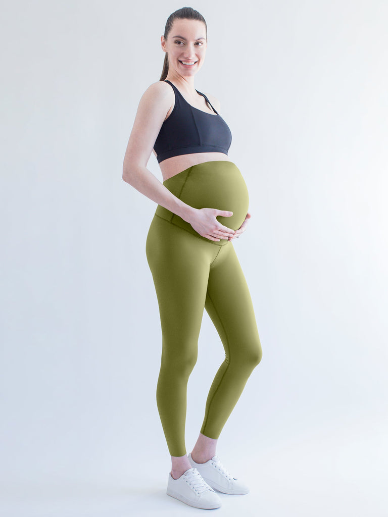 OVER THE BUMP MATERNITY SHAPE PANTS, MUSTARD