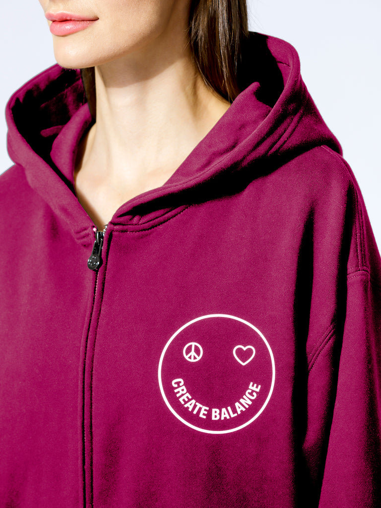 HAPPY GLOW ZIP HOODIE, WILDBERRY