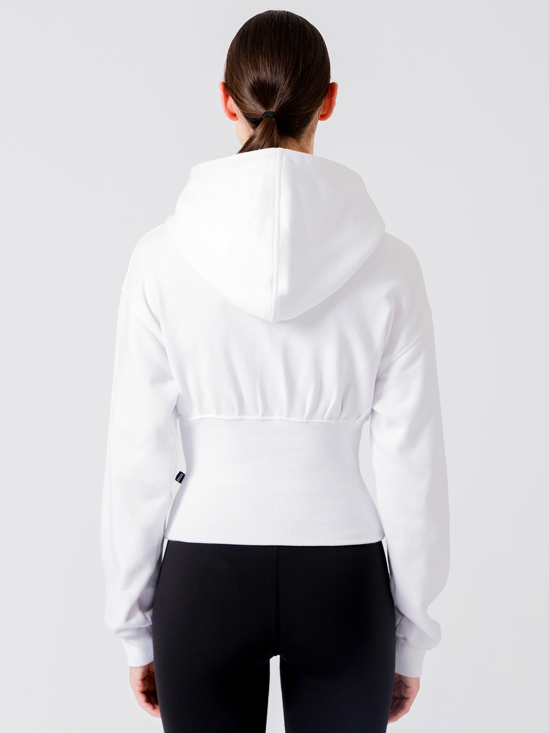 DEVI CORSET HOODIE,WHITE