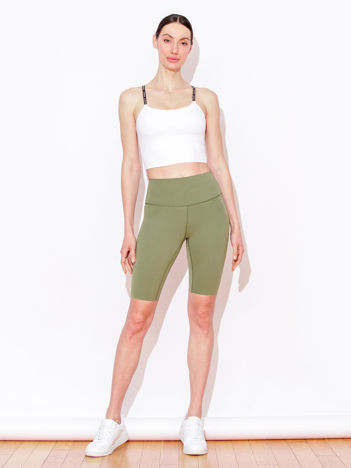 NUDE SHAPE BIKER SHORTS, SAGE