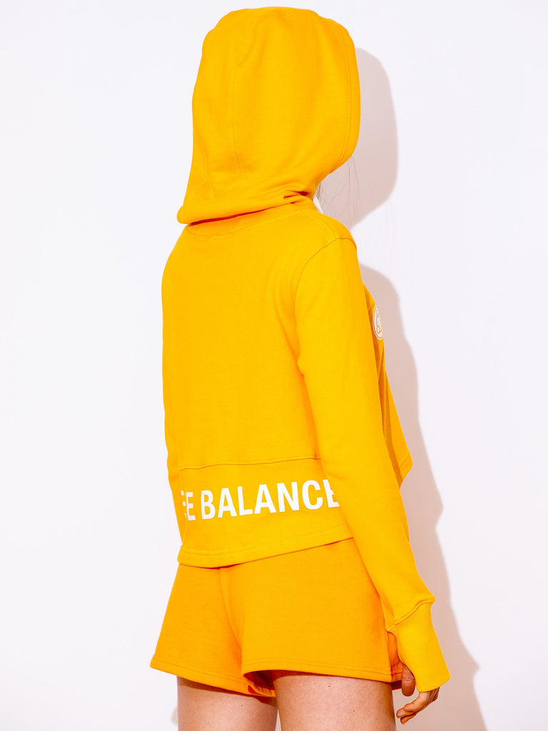 HI LO LOGO HOODIE, YELLOW