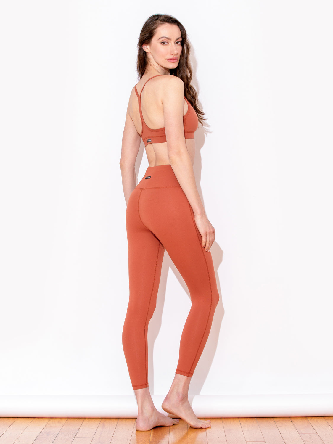 HIGH WAIST ANKLE CROPS, MAPLE