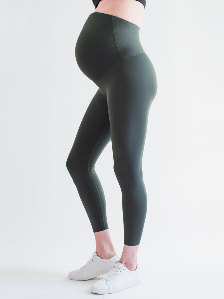 OVER THE BUMP MATERNITY SHAPE PANTS, DEEP FOREST