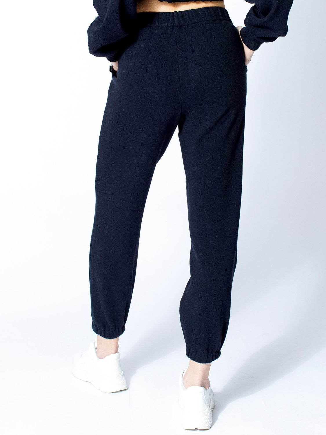 COTTON SWEATPANTS, BLACK