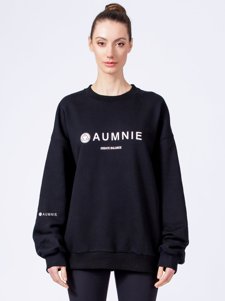 AUMNIE OVERSIZE SWEATSHIRT, BLACK