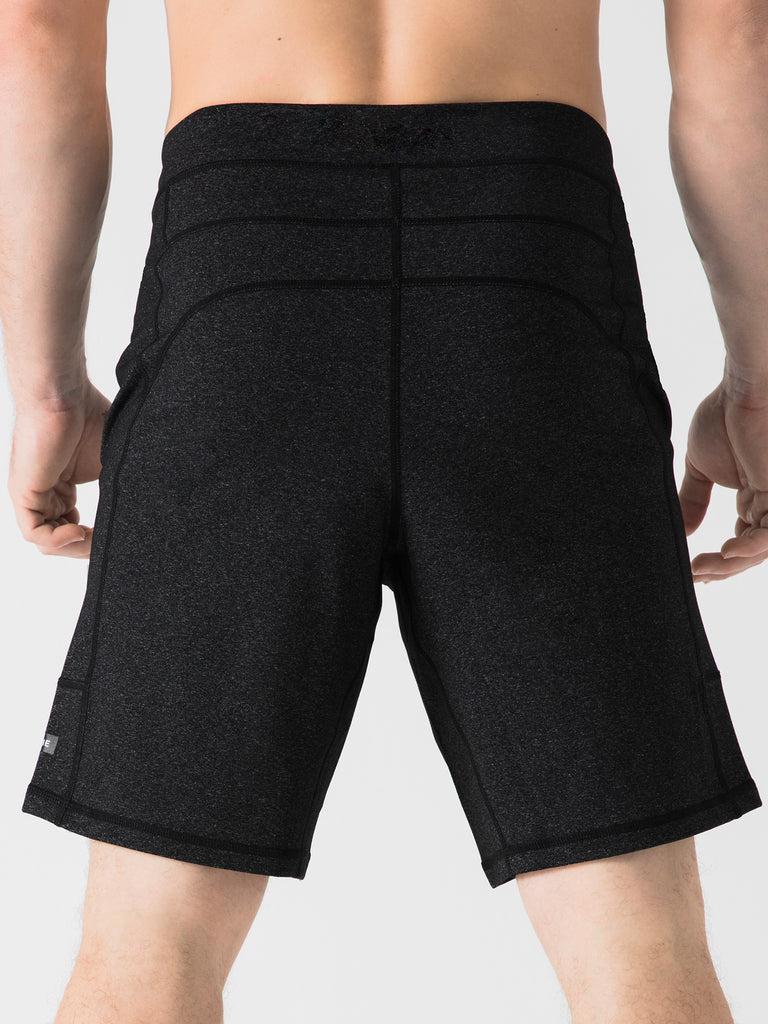 SPEED SHORT 2.0, HEATHER BLACK