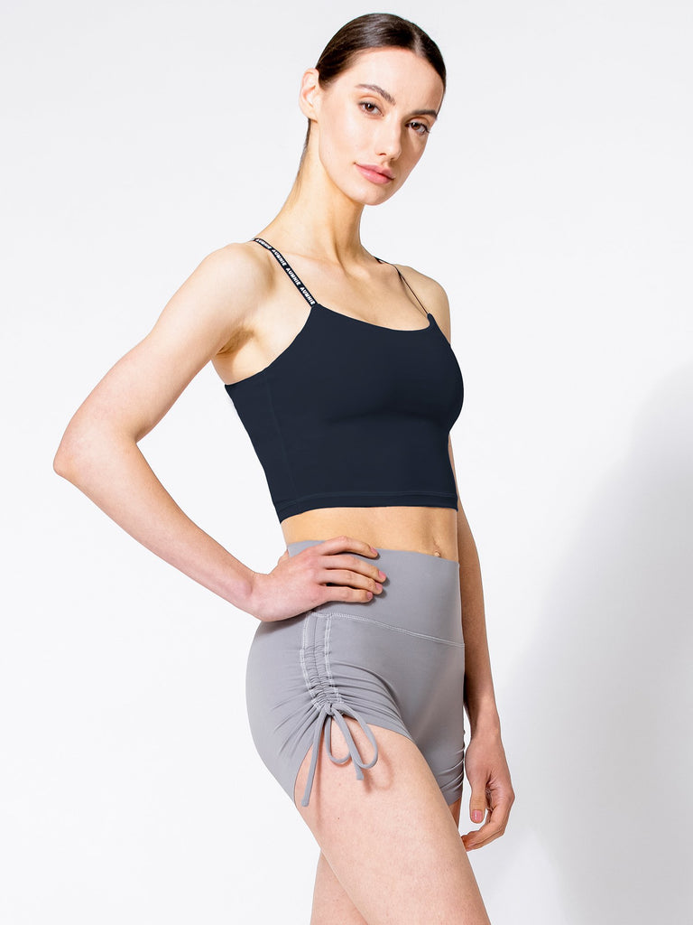 NUDE SHAPE HOT YOGA SHORTS, LUNAR GREY