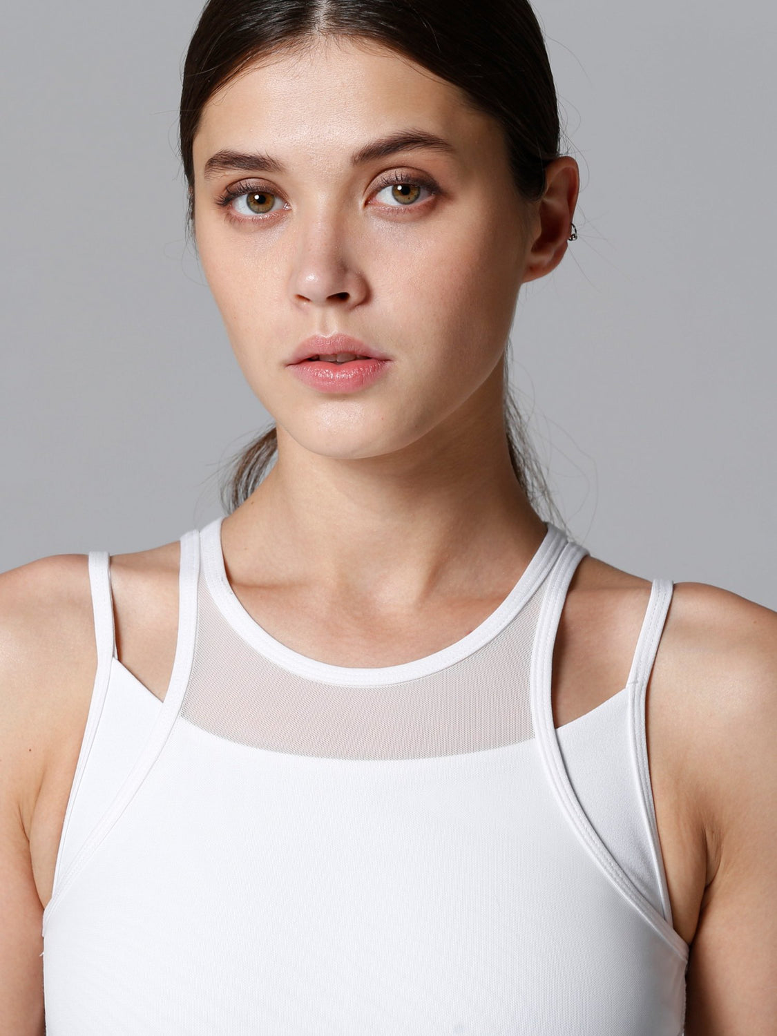 INSPIRATION TANK, WHITE/WHITE MESH