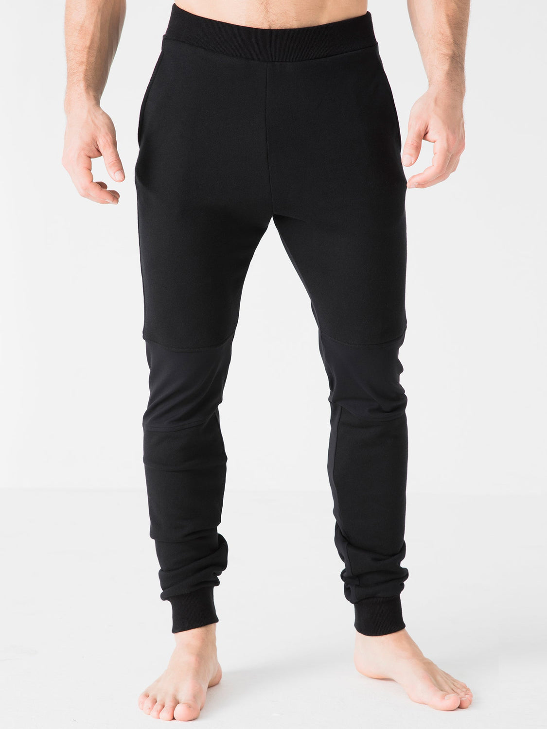 TAPERED PANTS, BLACK