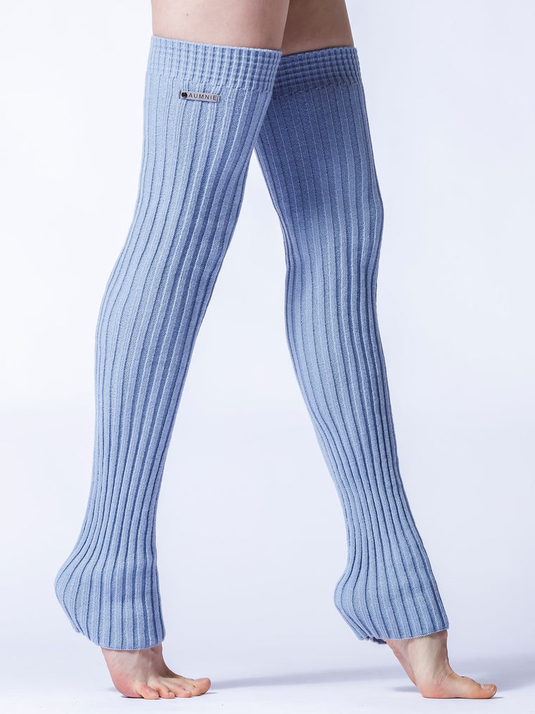 KNEE HIGH LEG WARMERS, QUARRY