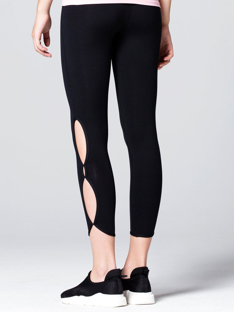 CHAKRA ANKLE CROPS, BLACK