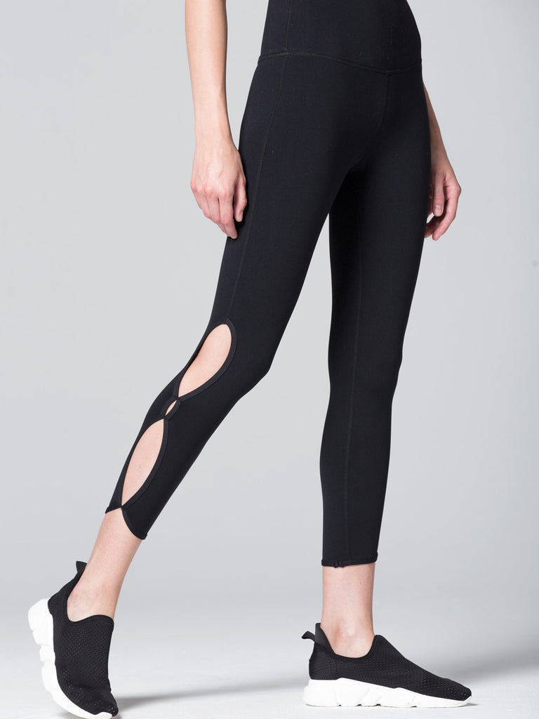 CHAKRA ANKLE CROPS, BLACK